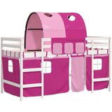  The Living Store Otroški pograd s tunelom roza 90x200 cm trdna borovina - Otroški Pograd, (21449068) | Shoptok.si