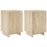  Noćni ormar 2 kom. Hrast sonoma 33 5 x 34 5 x 50 cm - Hrast sonoma 2 | shoptok.hr