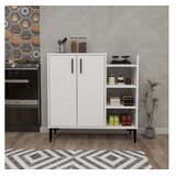 Hanah home Leskar multifunkcionalna komoda s ladicama, 90 x 90,6 x 29,6 cm, bijela | Eponuda.ba
