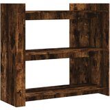 Maison Chic konzolna miza - miza ob steni dimljeni hrast 100x35x90 cm inženirski les, (21786005) Cene