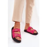 Boto Women's Platform Slippers With Buckles Fuchsia Simbes | Shoptok.si