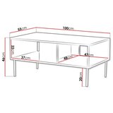  Konferencijski stolić DECO 46x100 cm orah Warmia | Eponuda.com