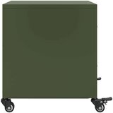 vidaXL Nočna omarica 2 kosa olivno zelena 36x39x43,5 cm jeklo | Shoptok.si