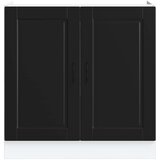 vidaXL Donji ormarić za sudoper Porto crni 80x46x81,5 cm drveni | shoptok.hr