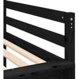  Dječji krevet na kat s tornjem crno-bijeli 80 x 200 cm borovina | shoptok.hr