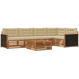  Set vanjskih sofa 6 kom. Prirodna i bež Poliester | shoptok.hr