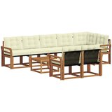  Set vanjskih sofa 9 kom. Prirodna i krem | shoptok.hr