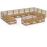  The Living Store Vrtna sedežna garnitura 13-delna trdna borovina - Vrtna Sedežna Garnitura, (21462000) | Shoptok.si