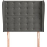  Uzglavlje s ušima tamnosivo 93x23x118/128 cm baršunasto | shoptok.hr
