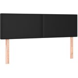  s oprugama i madracem crni 140 x 190 cm od umjetne kože | shoptok.hr