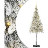 vidaXL Božično drevo med 300 LED z stojalom Bela 180 cm PE in jeklo | Shoptok.si