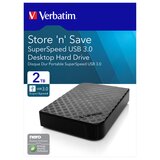 Verbatim STORE &#39;N&#39; SAVE 2TB USB 3.0 3.5&quot; ZUNANJI | Shoptok.si