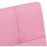 vidaXL jedilni stoli s kolesi 2 pcs roza 58 x 65 x 94 cm blago | Shoptok.si