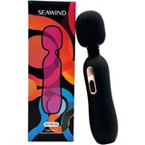 Vibeconnect Seawind Myron - punjivi grijaći masažni vibrator (crni) | shoptok.hr