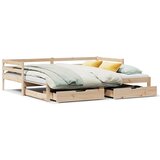  Dnevni krevet na razvlačenje s ladicama bez madraca 90 x 190 cm | shoptok.hr