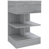 Maison Chic Nočna omarica - Nočna miza siva sonoma 40x35x65 cm konstruiran les, (21689148) Cene