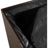  Vrtna kutija za pohranu smeđa 220x50x58 cm poli ratan - Smeđa 220 x 50 x 58 cm | shoptok.hr