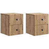  Stenski nočni omarici 2 pcs Artisan hrast 33 x 34,5 x 40 cm, (5000209398) | Shoptok.si
