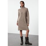 Trendyol Mink Mini Knitwear Stand Collar Sweater Dress Cijene