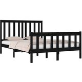  Za krevet od masivne borovine crni 140 x 190 cm | shoptok.hr