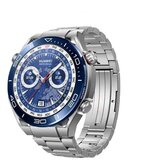 INF 22 mm ukrivljen konec tri-členkasta titanova zapestnica za uro - srebrna, (5000079630) | Shoptok.si