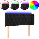 Maison Chic led posteljno vzglavje - vzglavna omarica - nočna omarica črno 103x16x78/88 cm žamet, (21712436) Cene