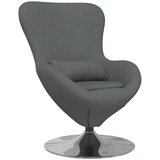  Jajolika fotelja Tamno siva 63 x 73 x 90 cm tkanina | shoptok.hr