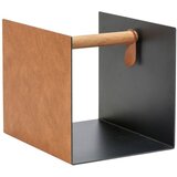 LIND DNA Crna/u prirodnoj boji dekorativna metalna/od eko kože kutija za pohranu 32x38x31 cm Bull – Cijene