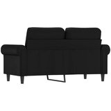  Dvosjed od tkanine crni 120 cm od umjetne kože | shoptok.hr
