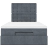  Okvir za krevet s madracima tamnosivi 120x190 cm baršunasti | shoptok.hr