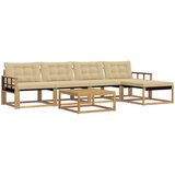  Set vanjskih sofa 6 kom. Bijela i bež | shoptok.hr
