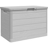 vidaXL Zunanja škatla za blazine siva 77,5x44,5x53 cm PP | Shoptok.si