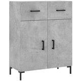 Visoka komoda siva betona 69 5x34x180 cm od konstruiranog drva | shoptok.hr