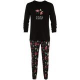 Trendyol Men's Black Printed Regular Fit Knitted Pajamas Set Cene'.'