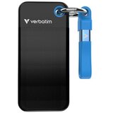 Verbatim SSD Pocket #32416 256GB 3.2 Gen2, USB-C, crno/plava | shoptok.hr