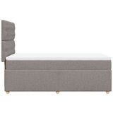 vidaXL Box spring postelja z vzmetnico taupe 100x200 cm blago, (21291848) | Shoptok.si