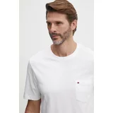 Tommy Hilfiger Bombažna kratka majica moška, bela barva, MW0MW36220