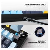 Fantech tastatura mehanička gaming MK893S rgb atom 107S mizu blue (rosie switch) | Eponuda.com