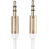 Usams AVDIO JACK ADAPTER 3,5 MM - 3,5 MM 1M BELA/BELA ZA TELEFONE, (22007060) Cene