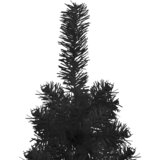  Tanka umjetna polovica božićnog drvca sa stalkom crna 240 cm | shoptok.hr