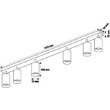  Brilagi - LED prigušiva spot svetiljka SELE 6xGU10/6,5W/230V crna | Eponuda.com