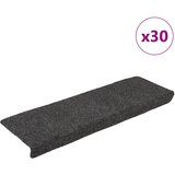 vidaXL Samoljepljivi otirači za stepenice 30 kom antracit 65x21x4 cm Cijene