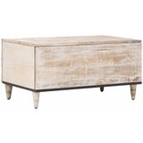  Kava Stol Bijelo 80 x 50 x 40 cm Čvrsto drvo manga | shoptok.hr