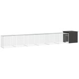 vidaXL Kavez za kokoši antracit 700 x 91 x 100 cm od pocinčanog čelika Cijene