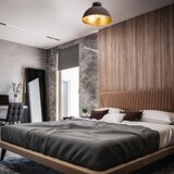  b.k. licht 1322 - plafonsko svetlo 1xE27/60W/230V crna/zlatna | Eponuda.com