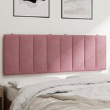 vidaXL Vzglavna stranica roza 120 cm žamet, (21059165) | Shoptok.si