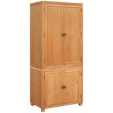  Set namještaja za pohranu 2 kom. Smeđa Čvrsto Hrastovo Drvo | shoptok.hr