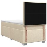  Boxspring krevet s madracem Krem 100 x 200 cm Tkanina 200 x 100 x 140.5 cm | Shoptok.si