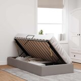  Otomanski krevet s pohranom Sivo-smeđa 90 x 190 cm tkanina | shoptok.hr