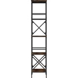  Regal za knjige s 5 razina boja hrasta 59 x 35 x 171 cm drveni | shoptok.hr